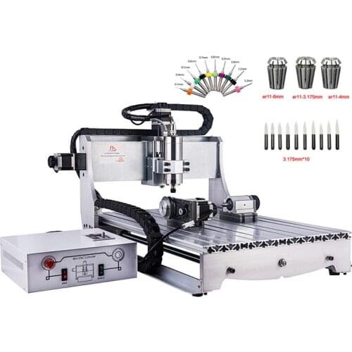 DIY CNC engraving machine 6040 2200W wood metal cnc router milling machine 2.2KW water cooled spindle USB port