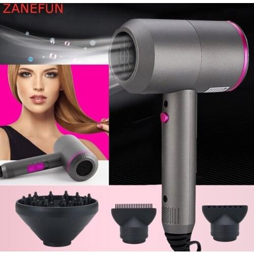 Hair Dryer Hot and Cold Wind with Diffuser Conditioning Powerful Hairdryer Motor Heat Constant Temperature Hair Care Blowdryer
