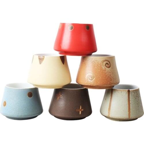 Ceramic Crafts Flowerpot Planter Vase Bonsai Pots Home Garden Decor Creative Kiln Change Flower Glaze Succulent Plant Pot