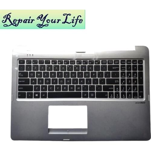 Laptop keyboard for ASUS TP550 R554 R554L TP550L US English 90NB0591 R31US0 13NB0591AP0401 NSK-USA01 black grey topcase palmrest