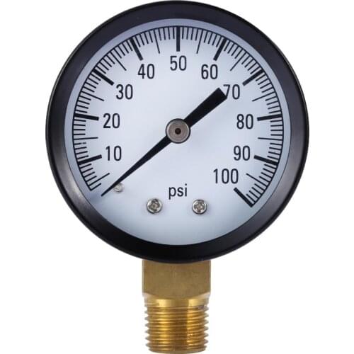 2020 HOT Simmons 1305 100 PSI 1/4" Well Pump Water Pressure Gauge Dial Face for Air Steam Water high quality