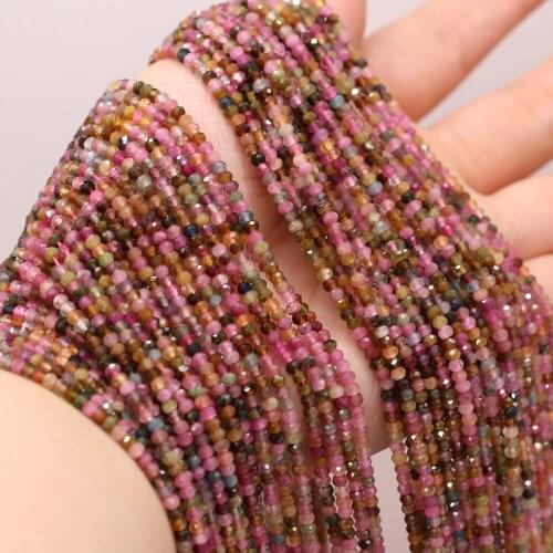 Hot Selling Natural Stone Bead Section Tourmaline Small Loose Beads For DIY Jewelry Making Necklace Bracelet Earrings Accessory