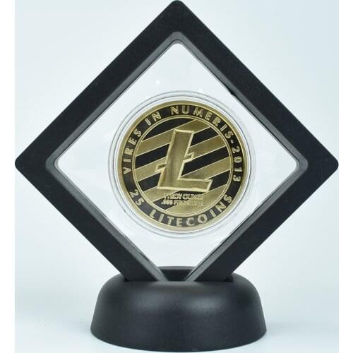Litecoin Collection Coins Commemorative Coin Gold Silver crypto Eth Bit coin Litecoin Dash With Showing Case