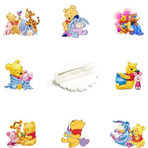 Disney Eeyore Pijie Good Friends Play Modeling Brooch Epoxy Resin Brooch Fashion Enamel Jewelry Accessories Acrylic Badge Brooch