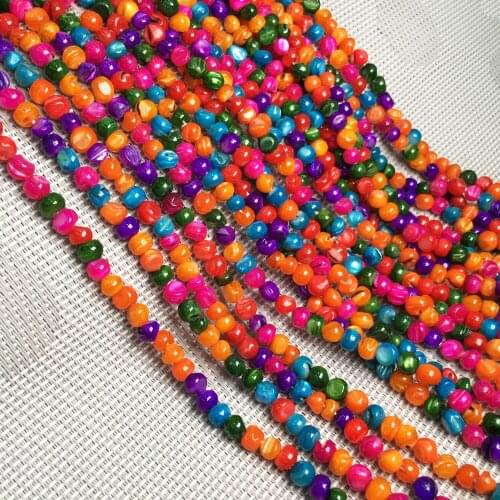 Natural Coral Beads Mix Colors Irregural Shape Fashion Loose Beads for Making DIY Jewelry Necklace Bracelet Gift Size 6-7mm