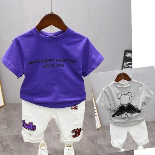 New Summer Children Fashion Boys Lapel T-Shirt And Shorts 2Pcs/SetBaby Clothes Suit Toddler Casual Clothing Kids Tracksuits