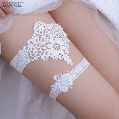Charming Wedding Garter Lace Leg Ring White Sexy Garters Thigh Ring Bridal Leg Girl Garter Gift For Wife Women Bride Decoration
