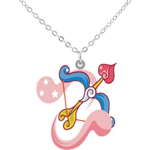 Classic Mens Womens Necklace 12 Horoscope Zodiac Sign Resin Pendant Hand Made Wholesale 12 Constellations Party Jewelry