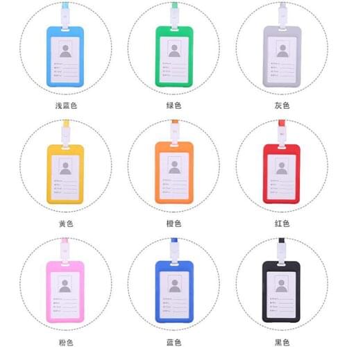 Plastic ID Card Holder VIP Pass Badges Protector for Specials Club Association Exhibition Logo Strap Membership Custom Lanyard