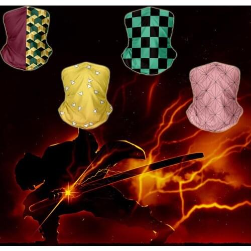 DEMON SLAYER 3d Print Hiking Scarves Polyester Windproof Neck Face Bandana Hiking for Men and Women