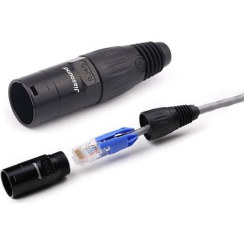 100 Pcs RJ45 Ethercon Cable Connector RJ45 Network Cable Connector LED Display Outdoor Signal Connection Aviation Plug