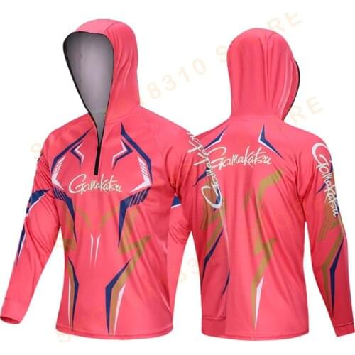 Gamakatsu Fishing Clothing Long Sleeve Outdoor Breathable 5XL Fishing Shirts Anti UV Quick-Drying Cycling Hunting Hiking Clothes