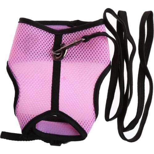 Hamster Rabbit Mesh Harness Leash Ferret Guinea Pig Small Animal Pet Walk Lead
