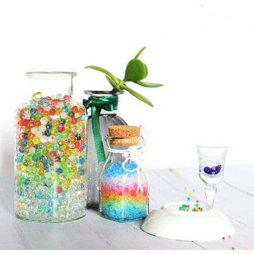 Pearl Shaped Crystal Soil Water Beads Mud Grow Magic Jelly Balls Hydrogel Gel Kids Children Toy Wedding Home Potted Decoration