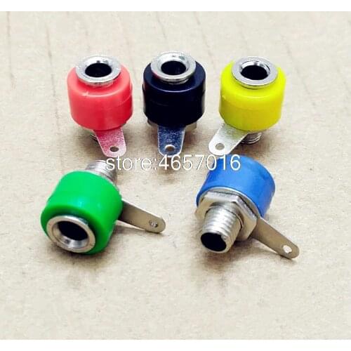 Banana plug Banana Jack socket 4mm copper Dia 4 banana panel Terminal audio accessories