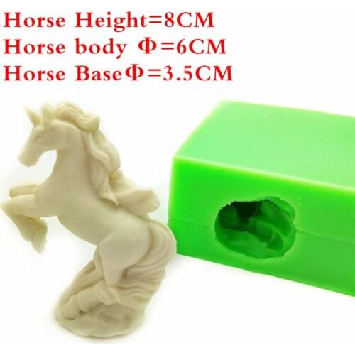 3D Unicorn Shape Silicone Cake Mold, Chocolate Mold, Silicone Soap Molds, Kitchen Accessories LH09