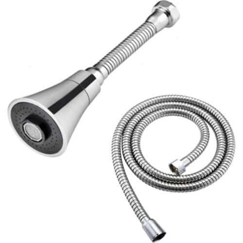 Shower Faucet Splash-Proof Universal Aerator Kitchen and Household Water-Saving Filter Extender with 1.5M Bath Tube