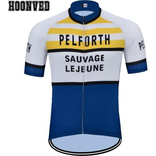Tour de Spain Go Pro Man PELFORTH Road Cycling Jersey Retro Short Sleeves Clothing Summer Mtb Triathlon maillot ciclismo hombre