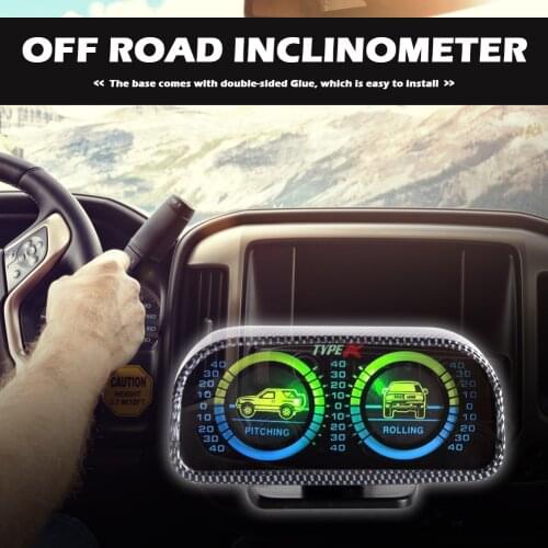 Inclinometer Clinometer with Backlight for Off Road 4x4 Vehicle Universal
