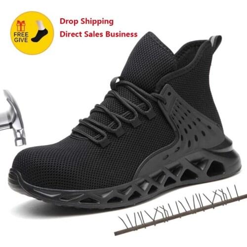 XPUHGM 2020 fashion Work Safety Shoes Mens Women Steel Toe Cap Protective Indestructible Work Boots Plus Size Safety sneakers