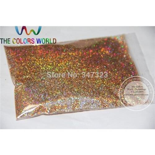 0.4MM Laser Red Gold Color holographic Glitter for nail gel nail polish or Other art Decoration sequins