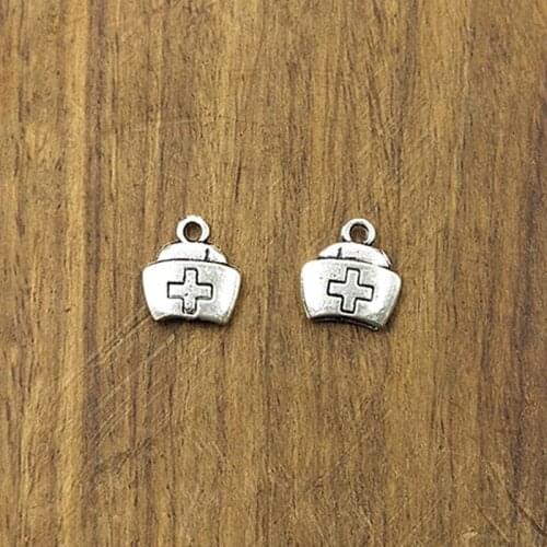 10pcs Charms Doctor medical box 12.5*11mm Tibetan Silver Plated Pendants Antique Jewelry Making DIY Handmade Craft
