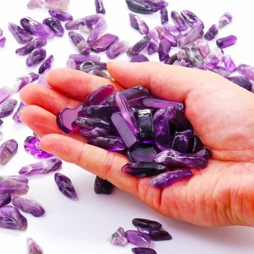 100g Natural Crystal Gravel Specimen Amethyst Home Decor Colorful for Aquarium Bonsai Flowerpot Energy Stone Rock Mineral Gift