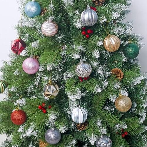 12PCS 55mm Christmas Xmas Tree Ball Bauble Hanging Home Party Ornament Decor Christmas Plastic Gift Ball Decoration