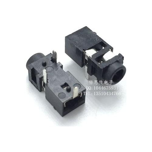 50pcs/Earphone socket 2.5 Audio seat PJ-208 3 Pin DIP Audio connector