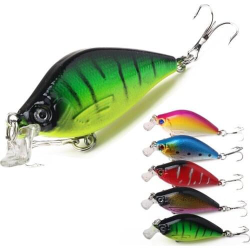 6.5cm 8.3g Artificial Bass Pike Carp Fishing Lures 3d Fish Eyes Hard Plastic Crank Bait Fake Lure Baits