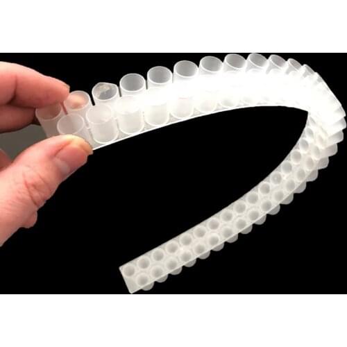 60PCS Beekeeping Royal Jelly Sheet Stick Tools Honey Milk Collect Strips Bar Double Rows Paddle Take Hold Plastic Bees Supplies