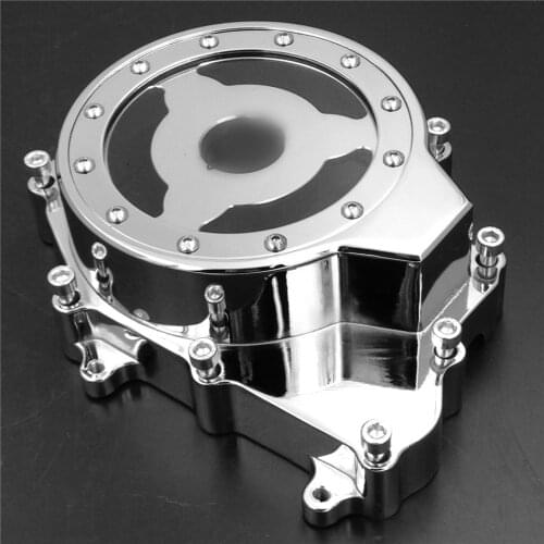 Aftermarket free shipping parts For Motorcycle Yamaha YZF R6 2003-2006 03-09 YZF R6S Engine Stator cover see through CHROME