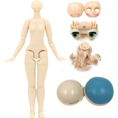 Accessories for 1/8 Middie Blyth doll faceplate joint body eyes mechanism and scalp