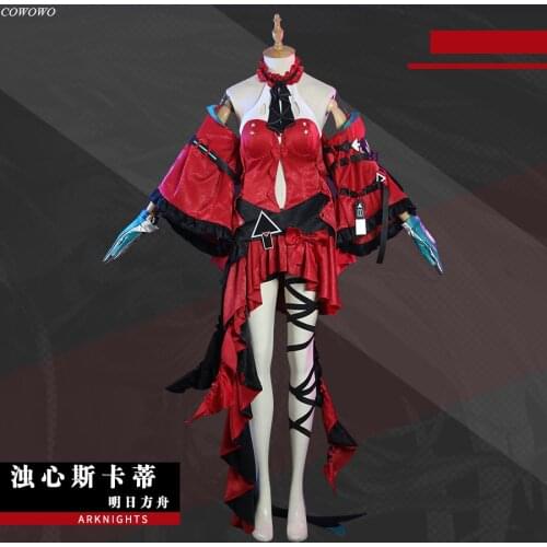 Anime! Arknights Skadi The Corrupting Heart Game Suit Lovely Dress Elegant Uniform Cosplay Costume Halloween Party Outfit Women