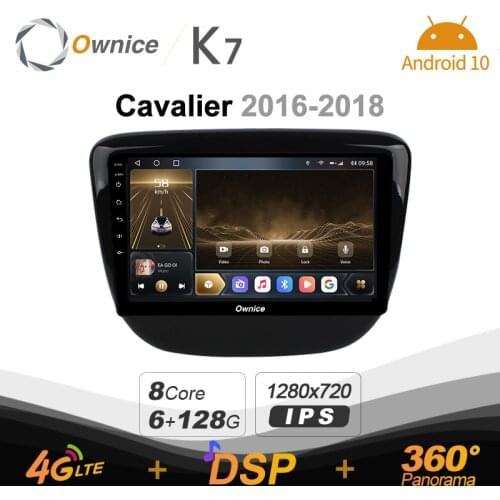 Ownice K7 6G+128G Car Radio for Chevrolet CAVALIER 2016 - 2018 android 10.0 BT 5.0 support Interior Atmosphere Lamp 360 4G LTE