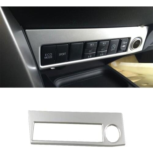 For Toyota RAV4 2016 2017 2018 Cigarette lighter cover decoration chromium styling ABS interior mouldings products Accessories