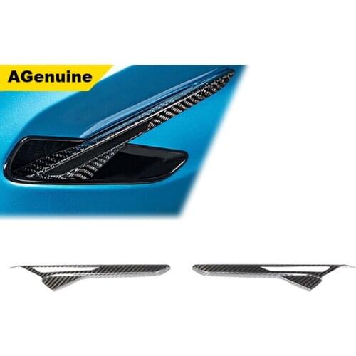 Carbon fiber fender light cover side lamp hood fender warning lamp cover trims for BMW 5 series F90 M5