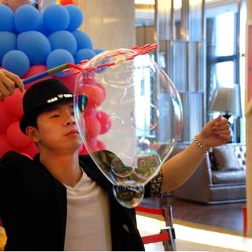 2021 New Toy Big Bubble Wand Bubble Show Props Funny Toys Giant Bubble Ring Free Shipping Magic Big Bubble Rings