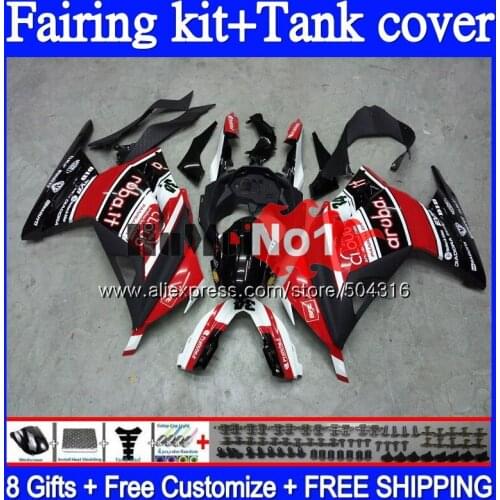 Injection For KAWASAKI ZX-3R EX ZX 300R 2013 2014 2015 2016 2017 95MC.69 Red black ZX300R EX300 R ZX3R 13 14 15 16 17 Fairing