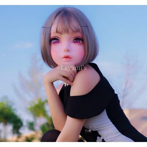 JW-Mask 26) Handmade Cute Female/Girl Resin Half Head Cosplay Japanese Anime Role Play Lolita Kigurumi Mask Crossdresser Doll