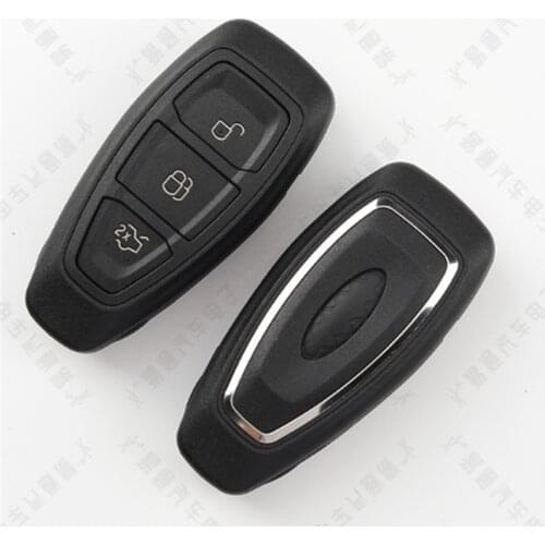 DAKATU 3 Button Smart Remote Key Shell with Insert Blade Replacement Refit Key Shell for Ford Mondeo Fiesta Focus Titanium C-Max