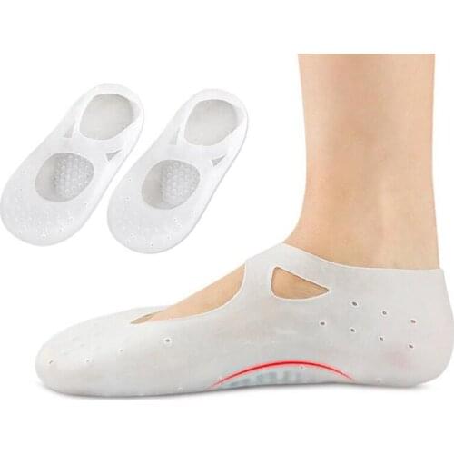 Soft gel Moisturizing Sock foot care foot pads Protector silicon heel gel socks For Pain Relief