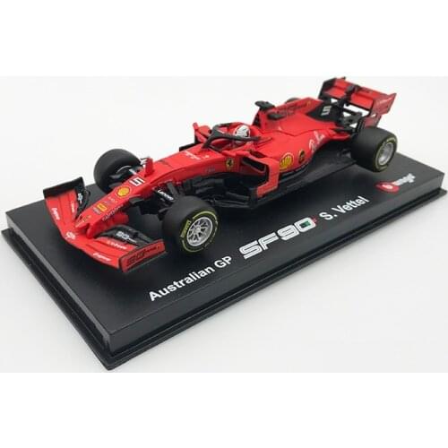 Bburago 1:43 2019 F1 vettel SF90 Hardback Simulation Model Car