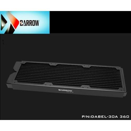 Barrow high density single wave copper water cooling row 30MM thick DIY computer radiator Dabel-30a 360, barrow water cooling