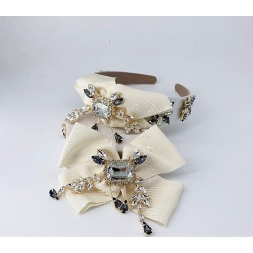 Large Bowknot Headband,Womens Hair Accessories; Fashion Satin Ribbon Barrettes big Bow Hair Clips for Women and Girls