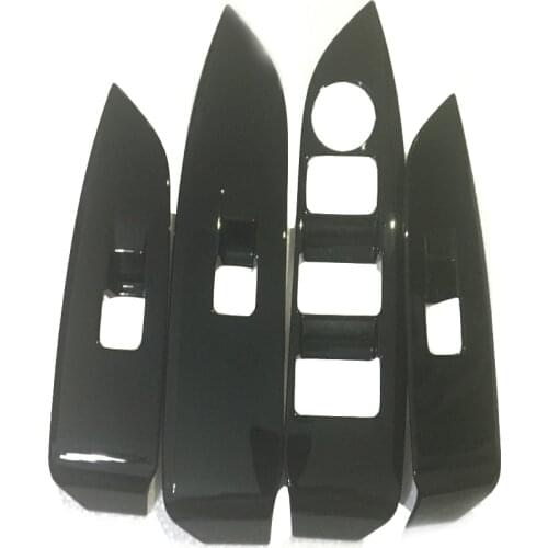 Right Hand Driver For Mazda CX-3 cx3 2017 2018 2019 2020 ABS Black Inner Door Armrest Window Lift Switch Button Cover Trim