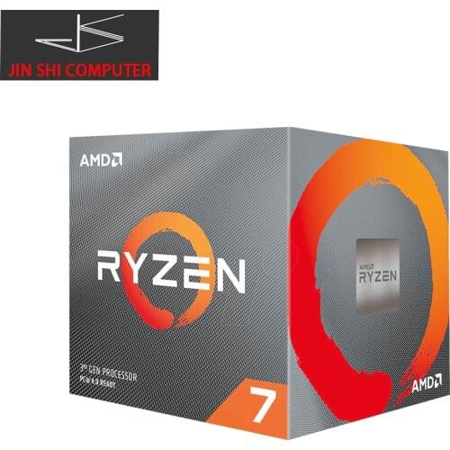 AMD Ryzen 7 3700X R7 3700X 3.6 GHz Eight-Core Sinteen-Thread CPU Processor 7NM L3=32M 100-000000071 Socket AM4 new and with fan