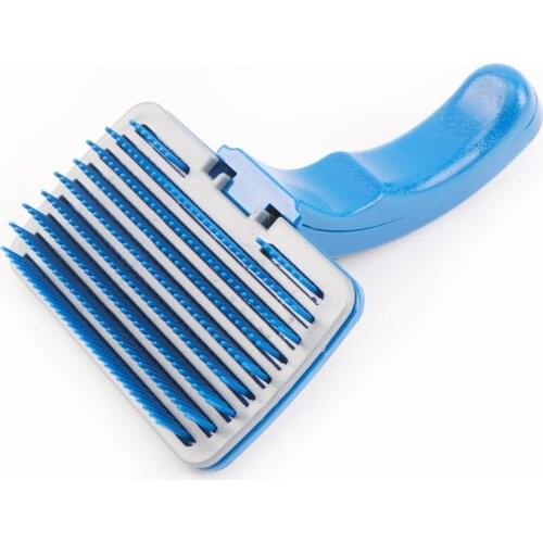 1Pcs Dog Hair Removal Brush Pet Comb Rake For Medium Large Dogs Push Hair Pet Comb Easy Cleaning Pet Products