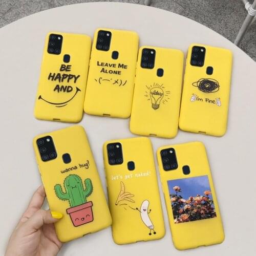 For Samsung A21S Case Silicone Cute Back Cover Soft TPU Phone Cases For Samsung Galaxy A21S Case A 21S A21 S A217F Fundas Coque