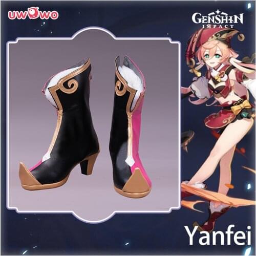 PRE-SALE UWOWO Yanfei Cosplay Shoes Game Genshin Impact Cosplay Boots Yan Fei Footwear